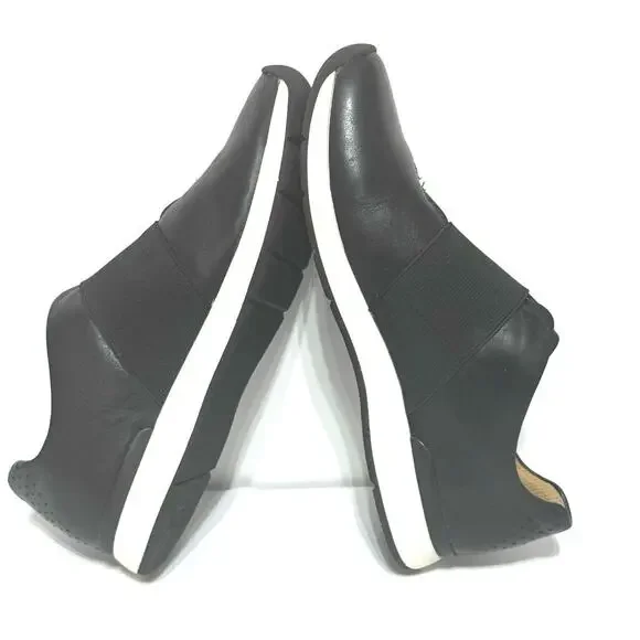 Vionic Women’s Codie Casual Slip On Orthotic Leather Sneaker Shoe Size 7 M Black - Picture 9 of 11